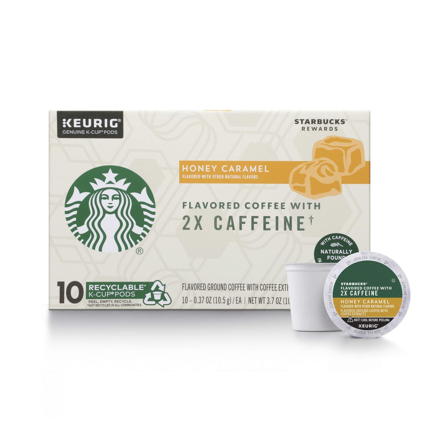 Starbucks K-Cup Coffee Pods, Naturally Flavored Coffee Variety Pack for Keurig Brewers, 100% Arabica, 1 Box (40 Pods)