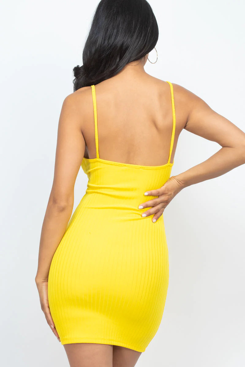 Ribbed Cami Bodycon Dress (CAPELLA)