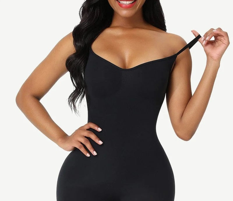 Black Seamless Sculpt Plus Size Full Body Shaper