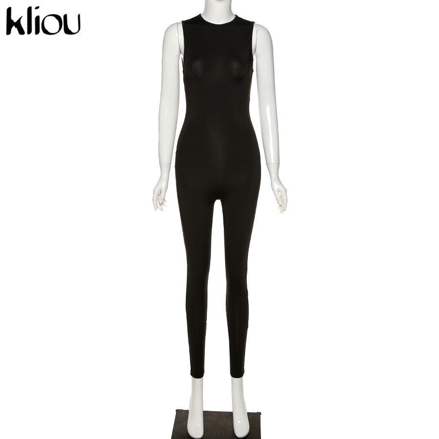Simenual ribbed Casual Zipper V Neck Rompers Women Jumpsuit Workout Sporty Short Sleeve Skinny Biker Shorts Playsuits Fashion