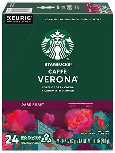 Starbucks K-Cup Coffee Pods, Naturally Flavored Coffee Variety Pack for Keurig Brewers, 100% Arabica, 1 Box (40 Pods)