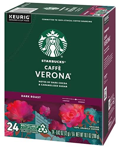 Starbucks K-Cup Coffee Pods, Naturally Flavored Coffee Variety Pack for Keurig Brewers, 100% Arabica, 1 Box (40 Pods)