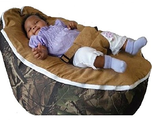 Babybooper Great Outdoor Baby Bean Bag Chair Brown Top