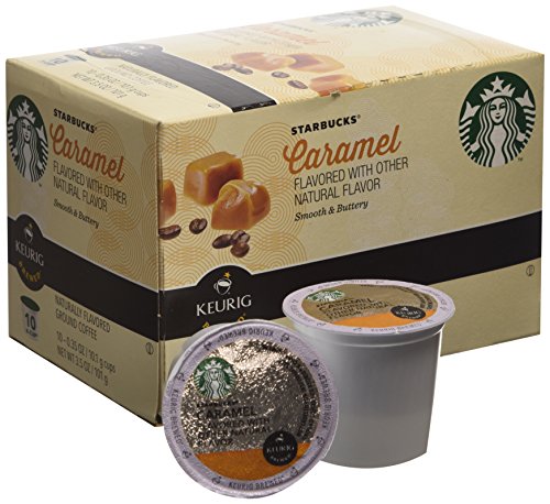 Starbucks K-Cup Coffee Pods, Naturally Flavored Coffee Variety Pack for Keurig Brewers, 100% Arabica, 1 Box (40 Pods)