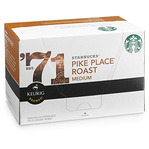 Starbucks K-Cup Coffee Pods, Naturally Flavored Coffee Variety Pack for Keurig Brewers, 100% Arabica, 1 Box (40 Pods)