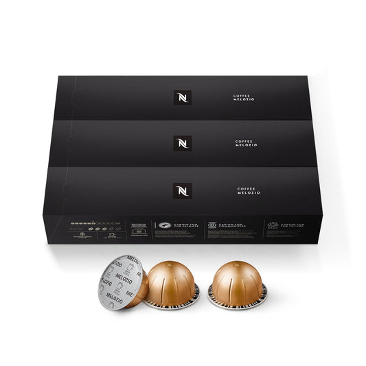 Nespresso Capsules Vertuo, Melozio, Medium Roast Coffee, 30-Count Coffee Pods, Brews 7.8oz