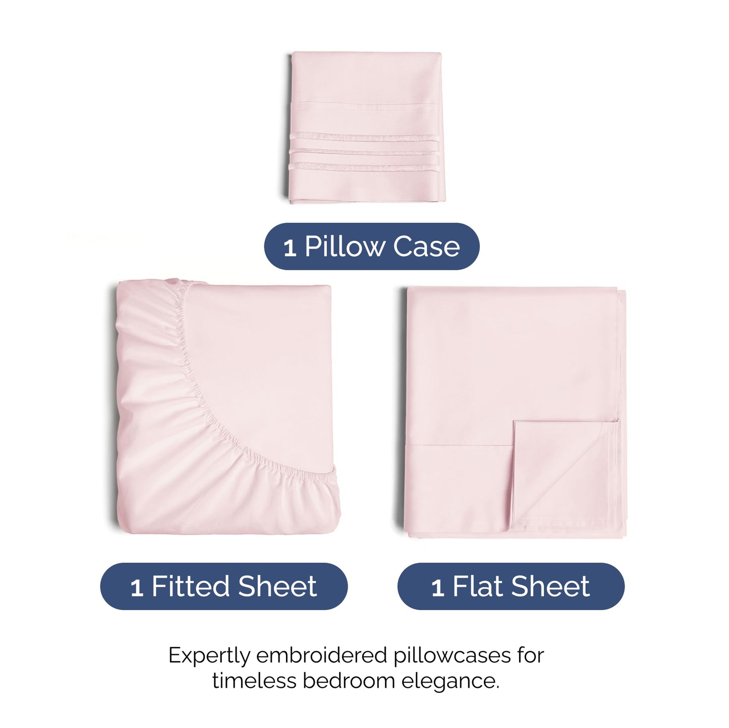 Queen Size 4 Piece Sheet Set - Comfy Breathable & Cooling Sheets - Hotel Luxury Bed Sheets for Women & Men - Deep Pockets, Easy-Fit, Extra Soft & Wrinkle Free Sheets - White Oeko-Tex Bed Sheet Set