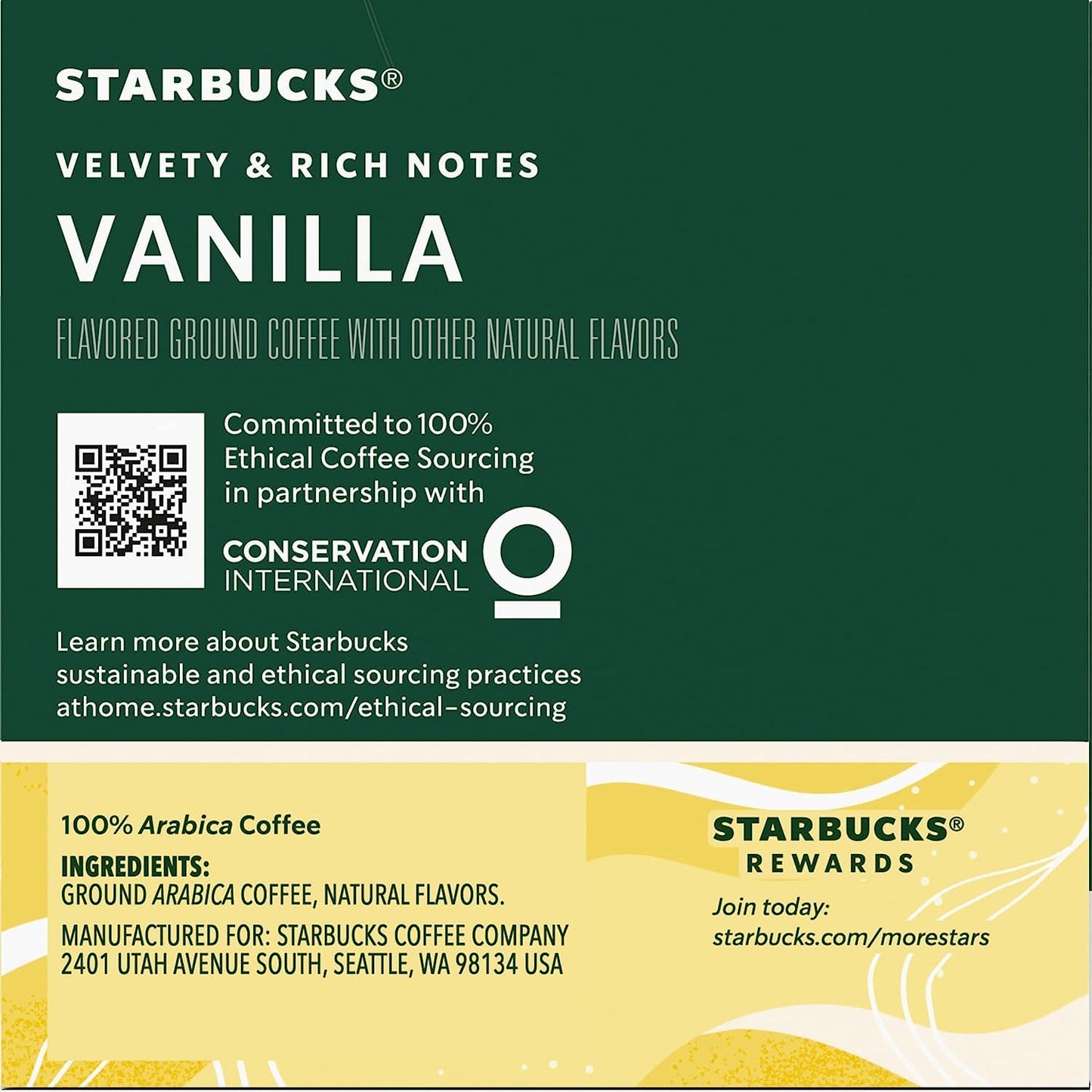 Starbucks K-Cup Coffee Pods, Naturally Flavored Coffee Variety Pack for Keurig Brewers, 100% Arabica, 1 Box (40 Pods)
