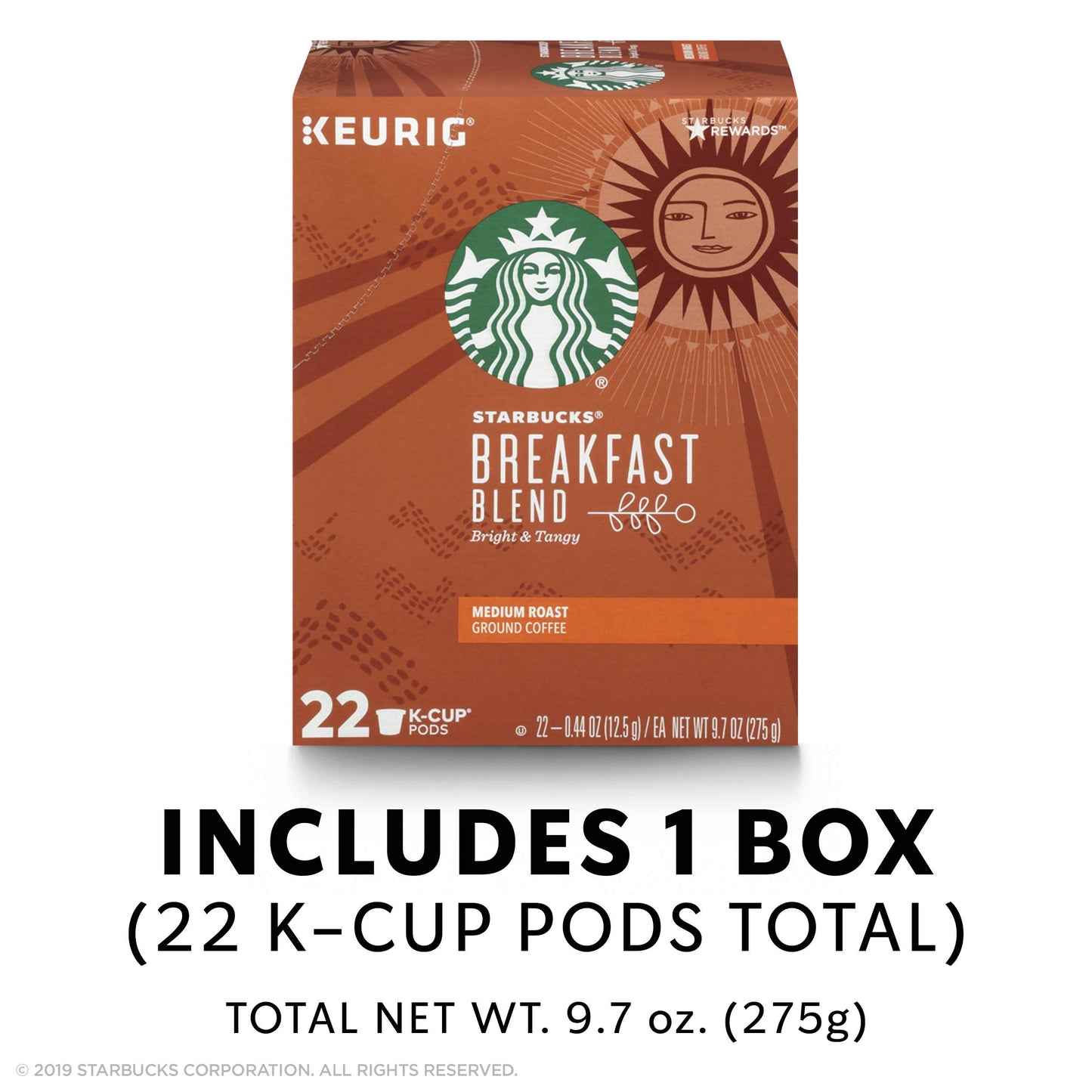Starbucks K-Cup Coffee Pods, Naturally Flavored Coffee Variety Pack for Keurig Brewers, 100% Arabica, 1 Box (40 Pods)