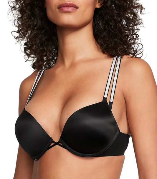 Victoria's Secret Women's Very Sexy Bombshell Adds-2-Cups Push Up Double Shine Strap Bra, Bras for Women (32A-38DDD)