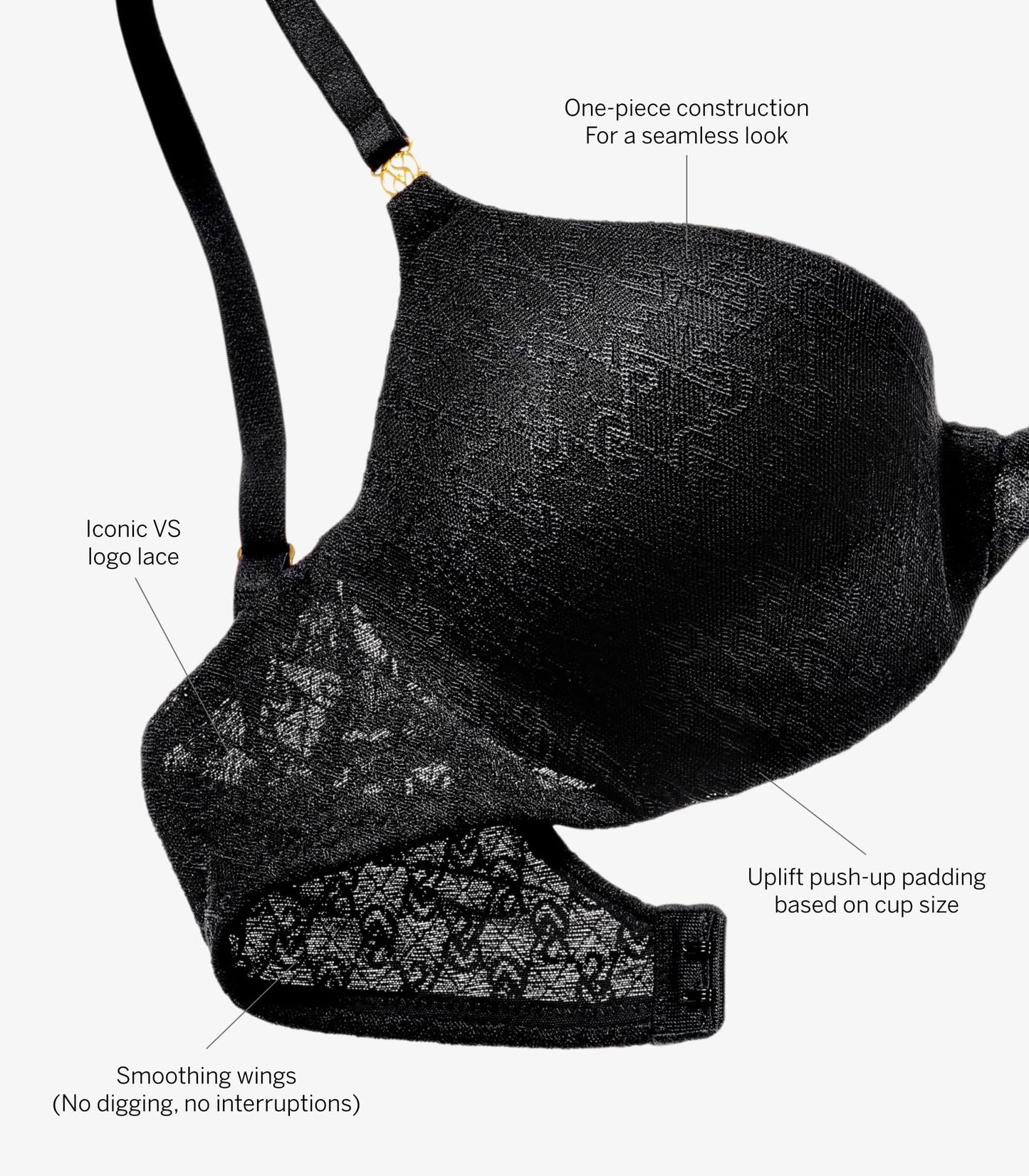Victoria's Secret Women's Icon Push Up Bra, Bras for Women (32A-38DDD)