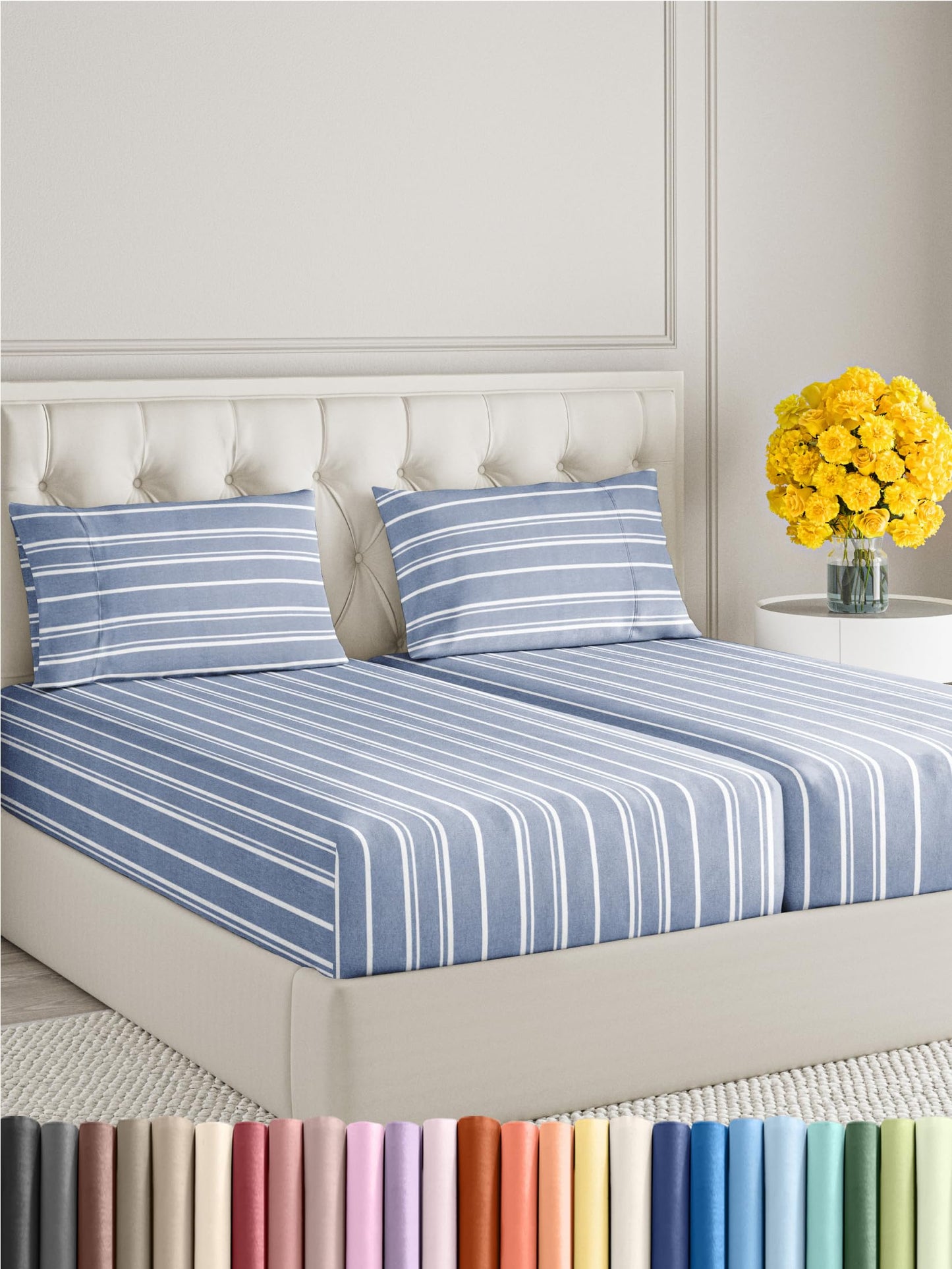 Queen Size 4 Piece Sheet Set - Comfy Breathable & Cooling Sheets - Hotel Luxury Bed Sheets for Women & Men - Deep Pockets, Easy-Fit, Extra Soft & Wrinkle Free Sheets - White Oeko-Tex Bed Sheet Set