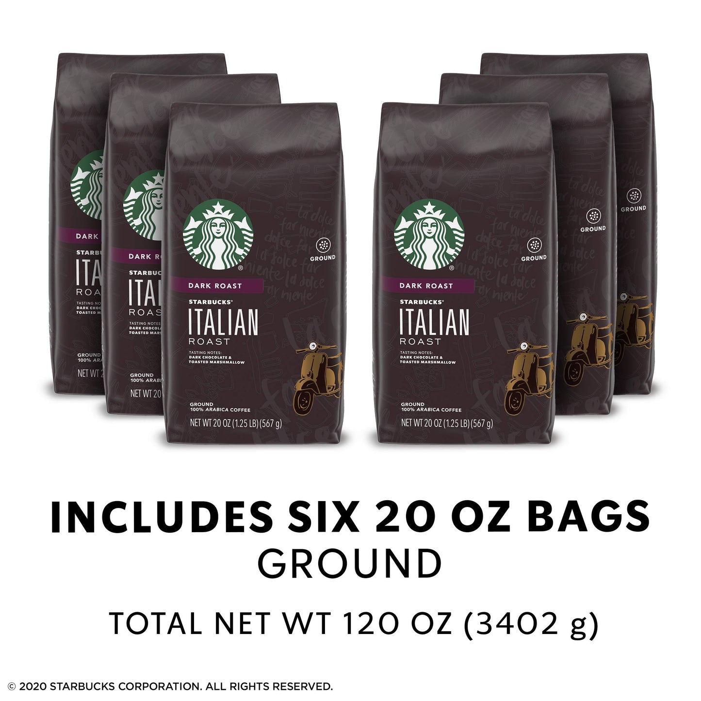 Starbucks K-Cup Coffee Pods, Naturally Flavored Coffee Variety Pack for Keurig Brewers, 100% Arabica, 1 Box (40 Pods)