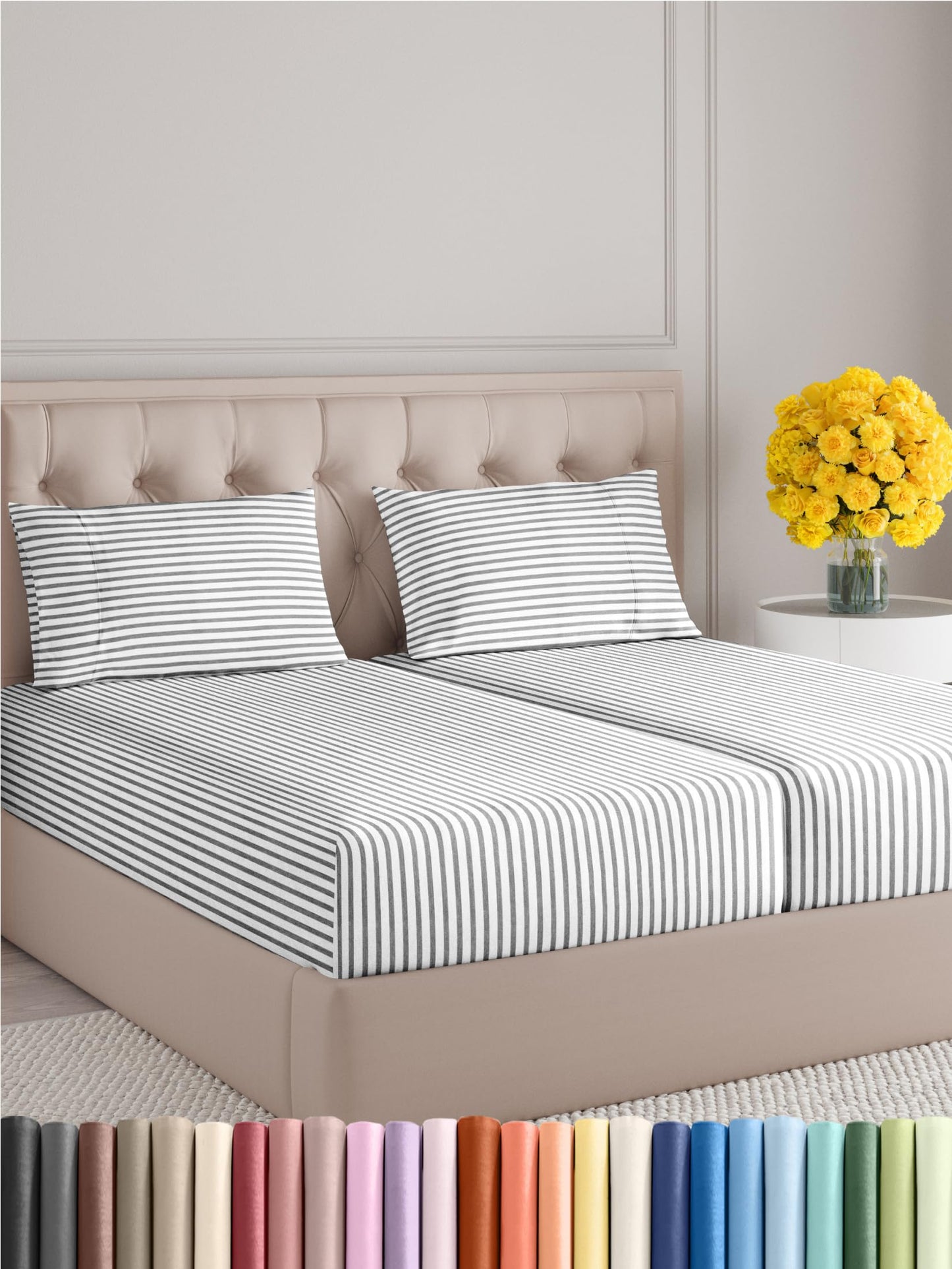 Queen Size 4 Piece Sheet Set - Comfy Breathable & Cooling Sheets - Hotel Luxury Bed Sheets for Women & Men - Deep Pockets, Easy-Fit, Extra Soft & Wrinkle Free Sheets - White Oeko-Tex Bed Sheet Set