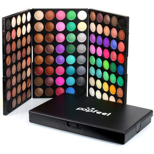 Eye Shadow 120 Colors Eyeshadow Eye Shadow Palette Colors Makeup Kit Eye Color Palette Halloween Makeup Palette Matte and Shimmer Highly Pigmented Professional Cosmetic