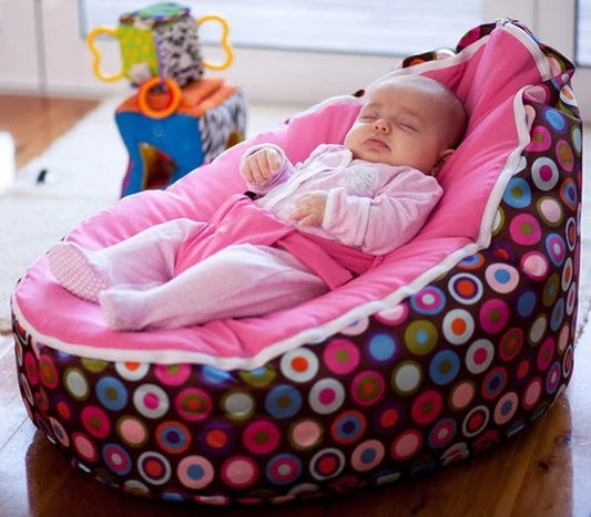 Babybooper Pink Top Multi Color Fizzy Bean Bag Chair