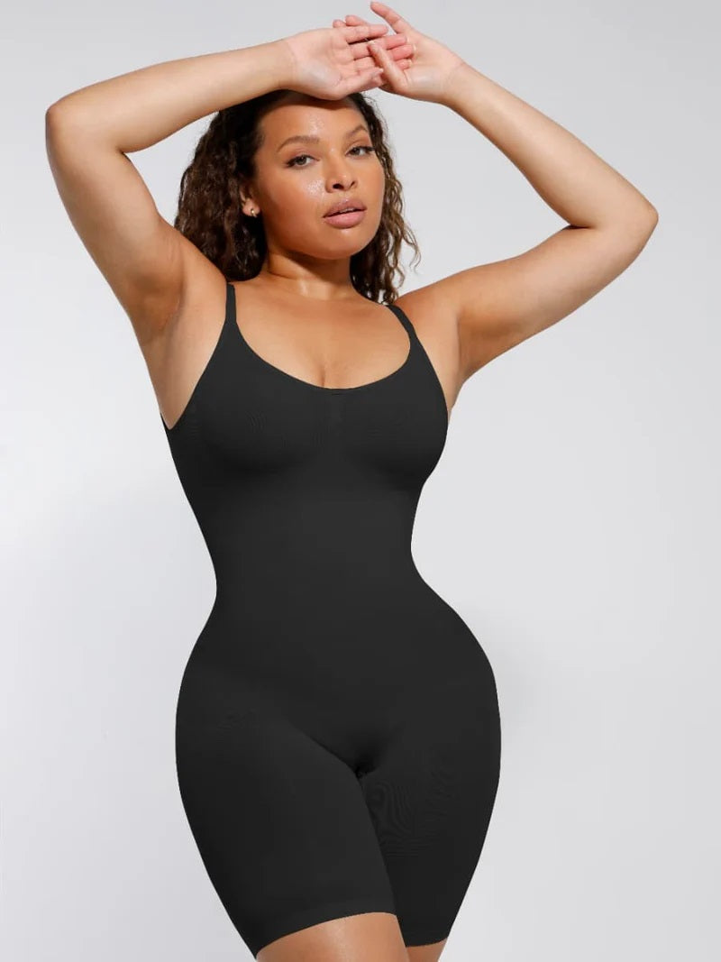 Black Seamless Sculpt Plus Size Full Body Shaper