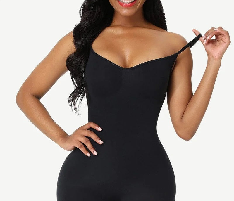 Black Seamless Sculpt Plus Size Full Body Shaper