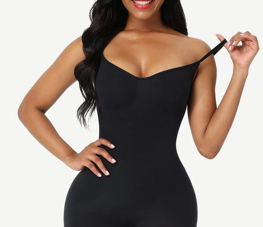 Black Seamless Sculpt Plus Size Full Body Shaper