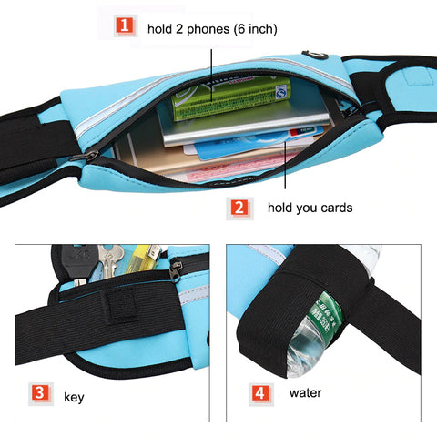 Image of Waterproof Running Waist Belt Bag