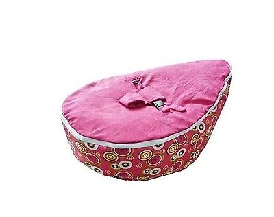 Image of Babybooper Beanbag Soft Baby Cozy Baby Sitting Chair Nursery Pillow Safe (Booper Pink Top Multi Planet Circles) - Babybooper Beanbags