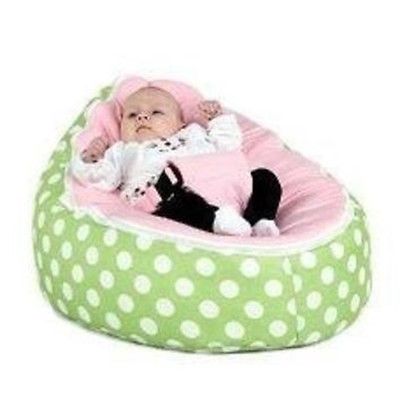 Babybooper Beanbag Soft Baby Cozy Baby Sitting Chair Nursery Pillow Safe (Watermelon Fizzy) - Babybooper Beanbags