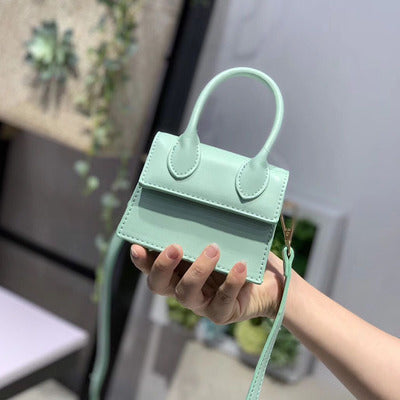 Image of Mini Small Square bag 2019 Fashion New Quality PU Leather Women's Handbag Crocodile pattern Chain Shoulder Messenger Bags