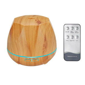 Wood Grain Ultrasonic Essential Oil Diffuser Light Auto Cut-Off Aroma Aromatherapy Fine Fog Humidifier Anti Slip Base House