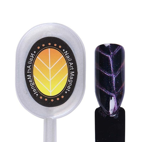 Image of Nail Art Magnet Stick Cat Eye Magnet for UV Gel Varnish Polish 9D Cat Eye Line Strip Effect Strong Magnetic Pen Nail Art Tools