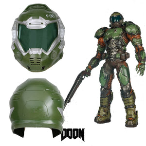 Coslive Doom Doomguy Resin Mask Full Head Helmet Cosplay Costume Props Game Replica Halloween