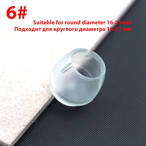 Image of 16Pcs/Lot Table Chair Leg Mat Silicone Non-slip Table Chair Leg Caps Foot Protection Bottom Cover Pads Wood Floor Protectors