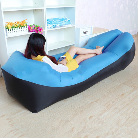Image of Trend Outdoor Products Fast Infaltable Air Sofa Bed Good Quality Sleeping Bag Inflatable Air Bag Lazy bag Beach Sofa 240*70cm
