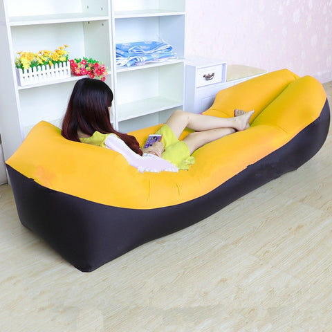 Image of Trend Outdoor Products Fast Infaltable Air Sofa Bed Good Quality Sleeping Bag Inflatable Air Bag Lazy bag Beach Sofa 240*70cm