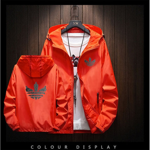 Image of 2020 New Brand Men's Jacket Outdoor Travel Hooded Slim Jacket Harajuku Andes Hooded Design Printed Large Size M-8XL Jacket