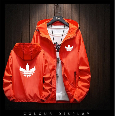 Image of 2020 New Brand Men's Jacket Outdoor Travel Hooded Slim Jacket Harajuku Andes Hooded Design Printed Large Size M-8XL Jacket