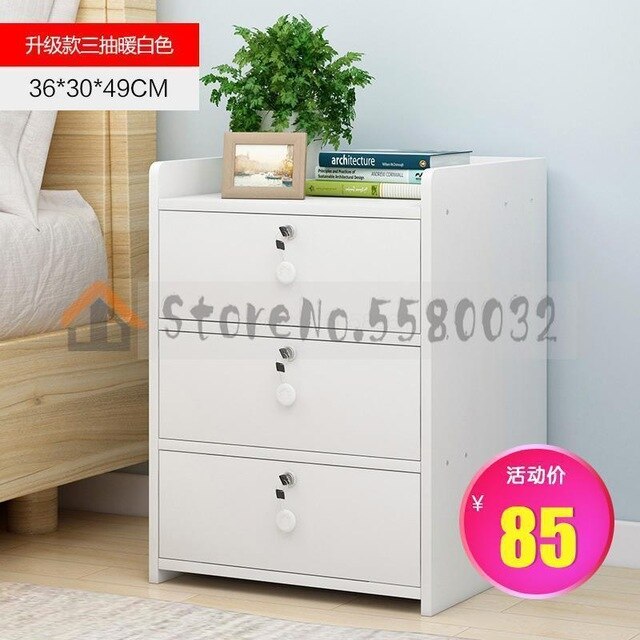 Simple bedside table shelf bedside storage small cabinet simple bedroom bedside storage cabinet multifunctional