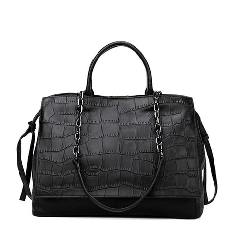 Image of New Fashion Crocodile Bolsas Retro Alligator Pattern big Women Messenger Handbags Casual Solid Shoulder Bags For Women Tote Bag