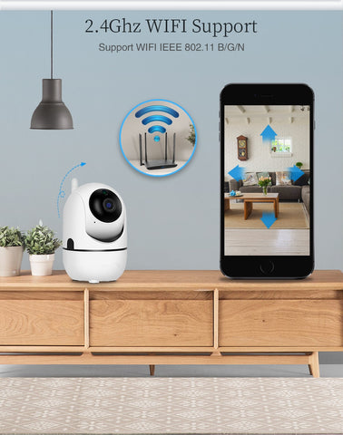 Image of 720P Baby Monitor Smart Home Cry Alarm Mini Surveillance Camera with Wifi Security Video
