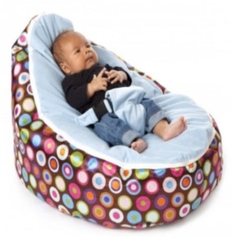 Babybooper Beanbag Soft Baby Cozy Baby Sitting Chair Nursery Pillow Safe. (Strawberry Bubble Gum) - Babybooper Beanbags